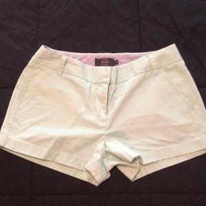J crew chino teal shorts